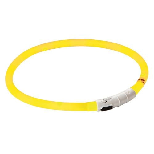 LED EASYDOG halsband - geel - inkortbaar 20 tot 70 CM - oplaadbaar LED EASYDOG halsband - geel - inkortbaar 20 tot 70 CM - oplaadbaar